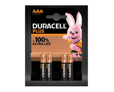 Батарейки Duracell AAA (LR03) MN2400 блістер 4 шт