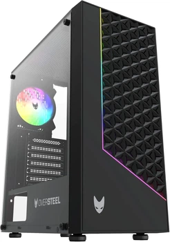 Корпус для ПК Oversteel Iridium RGB / Без БЖ / ARGB / Чорний (102137043) - Уцінка