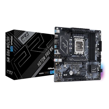 Материнська плата ASRock H670M PRO RS (s1700, Intel H670, DDR4, mATX)
