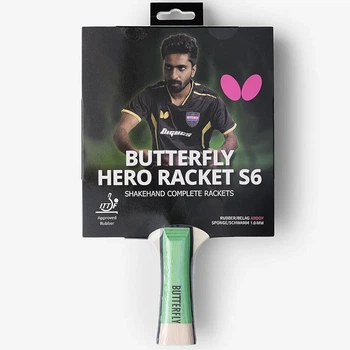 Ракетка для настільного тенісу Butterfly HERO Racket S6 Sathiyan Gnanasekaran (6251760002)