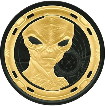 Колекційна монета "Alien - Інопланетянин (Gold Black Empire)" 31,1 г срібло