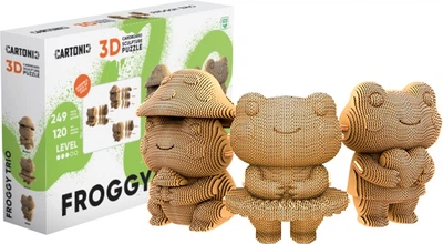 Картонный конструктор Cartonic 3D Puzzle FROGGY TRIO (CARTTRIOFROG)