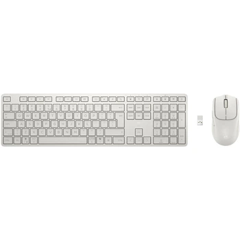 Комплект бездротовий HP 490C мишка і клавіатура Multi-Device Dual-Mode з підставкою, білий (BE1M5AA)