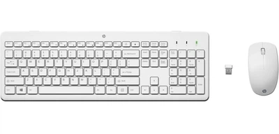 Комплект бездротовий HP 230 мишка і клавіатура Combo, білий (3L1F0AA)
