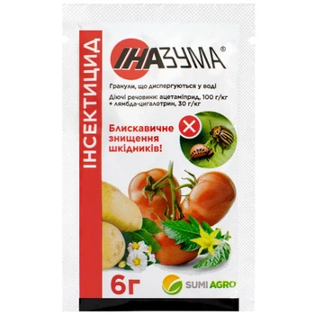 Инсектицид Иназума 130 WG 6 г SUMI AGRO против колорадского жука и других вредителей