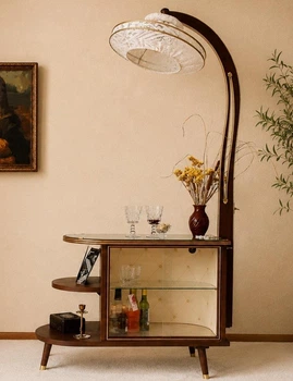Вінтажний торшер-бар після авторського редизайну Mid-Century Modern, Арт-деко, Ретро меблі 60-х років, Вінтажні меблі НДР, Колекційний предмет інтер'єру, Єдиний екземпляр тумба міні-бар - Refurbished