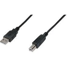 Кабель ASSMANN USB 2.0 (AM/BM) 3m, чорний