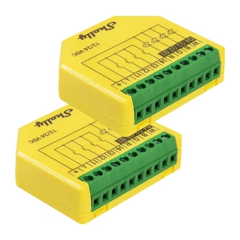 Контроллер LED-лент Shelly Plus RGBW PM Wi-Fi/Bluetooth 2 шт. (PlusRGBWPMx2)