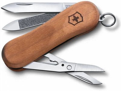 Швейцарский нож Victorinox Delemont EvoWood 81 65 мм 5 функций Коричневый (0.6421.63)