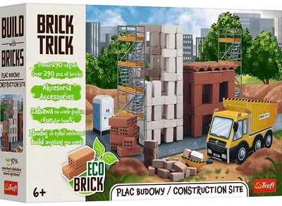 Конструктор керамічний Trefl Brick Trick Будівельний майданчик XL 290 елементів (61912) (5900511619126)