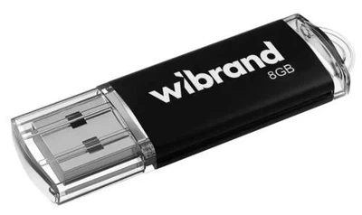 Флеш накопичувач USB 8Gb Wibrand Cougar, Black, USB 2.0 (WI2.0/CU8P1B)
