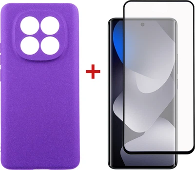 Чехол для смартфона Dengos Carbon для Xiaomi Redmi Note 15 Purple + захисне скло (DG-KM-190)