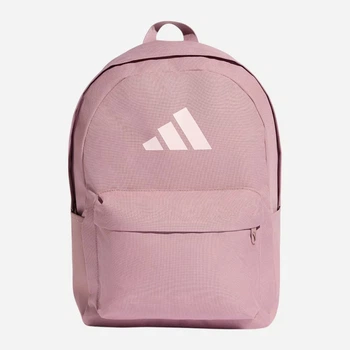 Рюкзак женский спортивный 27,5 л вмещает формат А4 Adidas Q3 Clsc Bars Bp KQ6743 Фиолетовый (4068817923741)