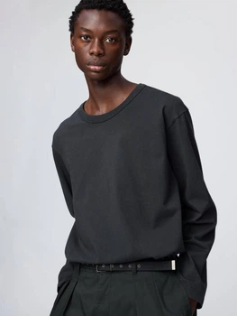 Лонгслів чоловічий Uniqlo 860177601 XL Чорний (1159864890)