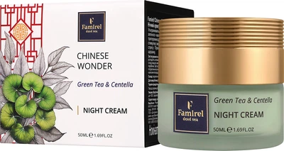 Ночной крем Famirel Chinese Wonder Green Tea & Centella Зеленый чай и Центелла 50 мл (7290114087056)