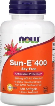 Witamina E Now Foods Sun-E 400 120 kapsułek (733739009364)