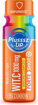 Zestaw shotów z witaminą C i cynkiem Plusssz Up Witamina C 1000 mg Immune Complex Forte Shot 50 ml x 12 szt Czarna porzeczka (5904157904080)
