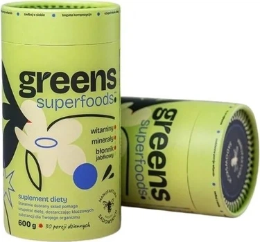 Kompleks witaminowo-mineralny MANUFAKTURA Greens+ w proszku 600 g (5904933582099)