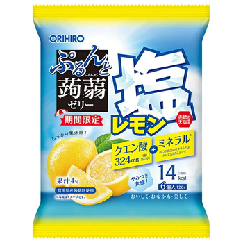 ORIHIRO Purunto Konjac Jelly низькокалорійне конняку-желе (солоний лимон), 120 г