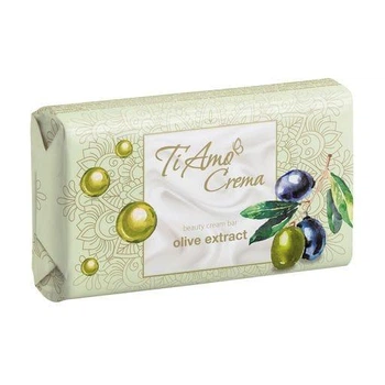 Косметическое крем-мыло твердое Ti Amo Crema с экстрактом оливки, 125 г