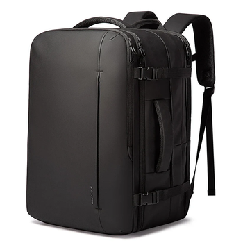 Дорожный рюкзак Bange BG1909D для ноутбука 17.3" влагостойкий с расширением и USB-портом (Черный)