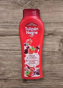 Гель для душу tulipan negro полуниця та вишня - 650 мл