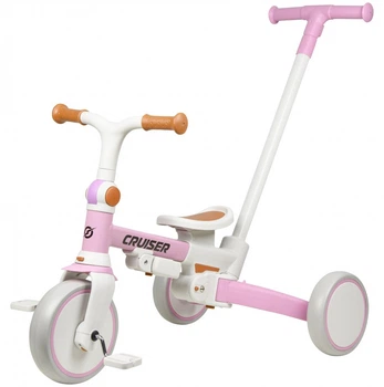 Беговел Tri-cycle Milano 001 розовый 5 в 1 до 30 кг