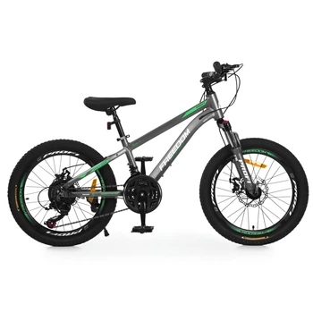 Велосипед детский Profi Freedom FD-2002, алюминиевая рама, надувные резиновые колеса 20", 21 скорость, темно-серый