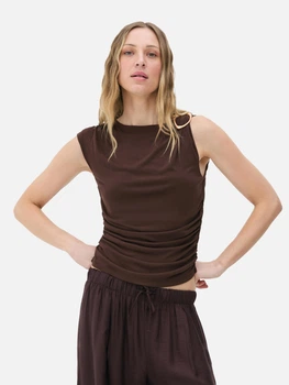 Топ Primark темно-коричневий DWYVB748 L