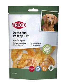 Ласощі для собак Trixie Denta Fun pastry set, collagen, з куркою, 100 г