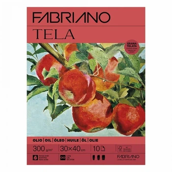 Склейка для масла Fabriano Tela зернистость холста А3 (30х40см) 300 г/м2 10 листов (19100832)