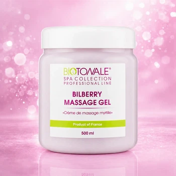 Массажный гель с черникой для лица и тела Biotonale Bilberry Massage Gel 500 мл