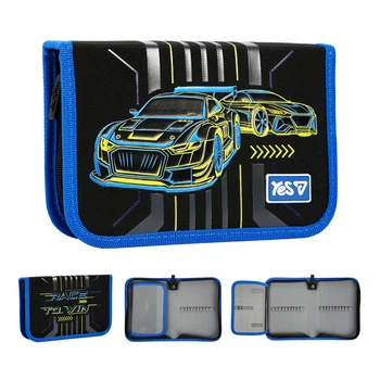 Пенал школьный Yes одинарный с клапаном Rally HP-03