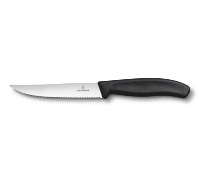 Кухонный нож Victorinox SwissClassic Gourmet для стейка и пиццы 120 мм Черный (6.7933.12)
