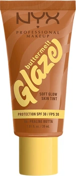 Podkład do twarzy NYX Professional Makeup Buttermelt Glaze Spf 30 06 Praline Butta 30 ml (800897266806)