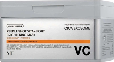 Набір освітлюючих масок VT Cosmetics Reedle Shot Vita-light Brightening Mask зі спікулами та вітаміном С 30 шт (8803463006242)