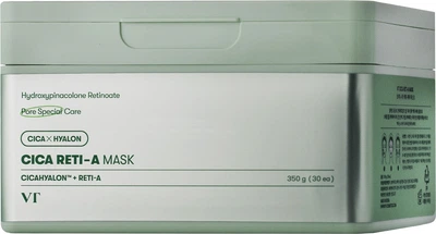 Набір зволожувально-відлущувальних тканинних масок VT Cosmetics Cica Reti-A Mask 30 шт (8809695678028)