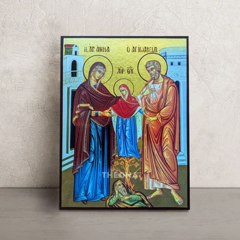 Икона Иоакима и Анны 14 × 19 см