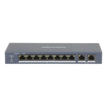 Коммутатор 10 портов неуправляемый Hikvision DS-3E0310P-E/M(B) PoE
