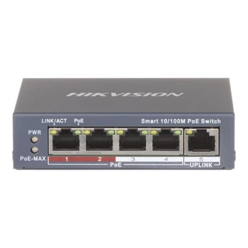 Коммутатор 5 портов управляемый Hikvision DS-3E1105P-EI/V2 POE
