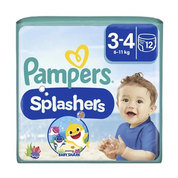 Трусики для плавания Pampers Splashers размер 3-4 (6-11 кг) 12 шт