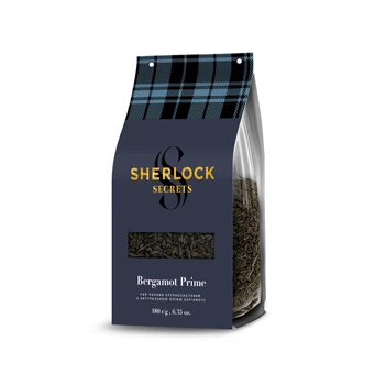 Чай черный Sherlock Secrets Bergamot Prime Бергамот Prime 180 г крупнолистовой