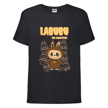 Футболка дитяча Лабубу (Labubu 002) чорна 152 см