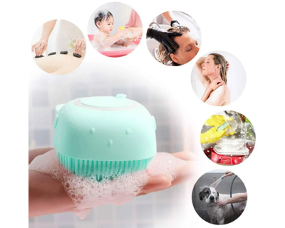 Силіконова мочалка для тіла Bubble Bath Brush Щадний масаж і легке пеноутворення