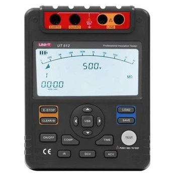 Мегаомметр UNI-T UT512 вимірювач опору ізоляції для електромонтажу та діагностики електрики SKU_vendorCode