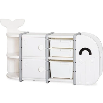 Детский стеллаж для хранения Swimo Mealux KD-E017 White 147х32х83 см