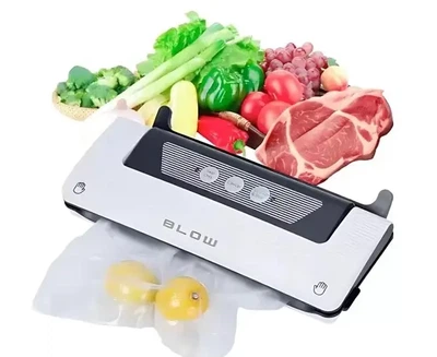 Вакуумный упаковщик BLOW VS-01 110 Вт для вакуумной упаковки и запайки сухих и влажных продуктов белый