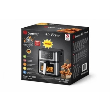 Аэрофритюрница + Гриль DOMOTEC MS-3225 7л 3800W
