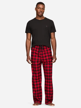 Пижама (футболка + брюки) мужская хлопковая Tommy Hilfiger 788584096 M Черный/Красный (788584096)