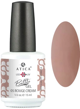 Жидкий гель укрепляющий Bottle Gel 05 Rouge Cream Atica, 15 мл